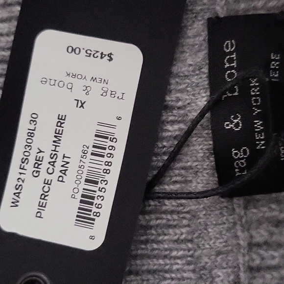 Rag & BonePierce Cashmere Pants Wmns  sz XL nwt - Picture 4 of 6